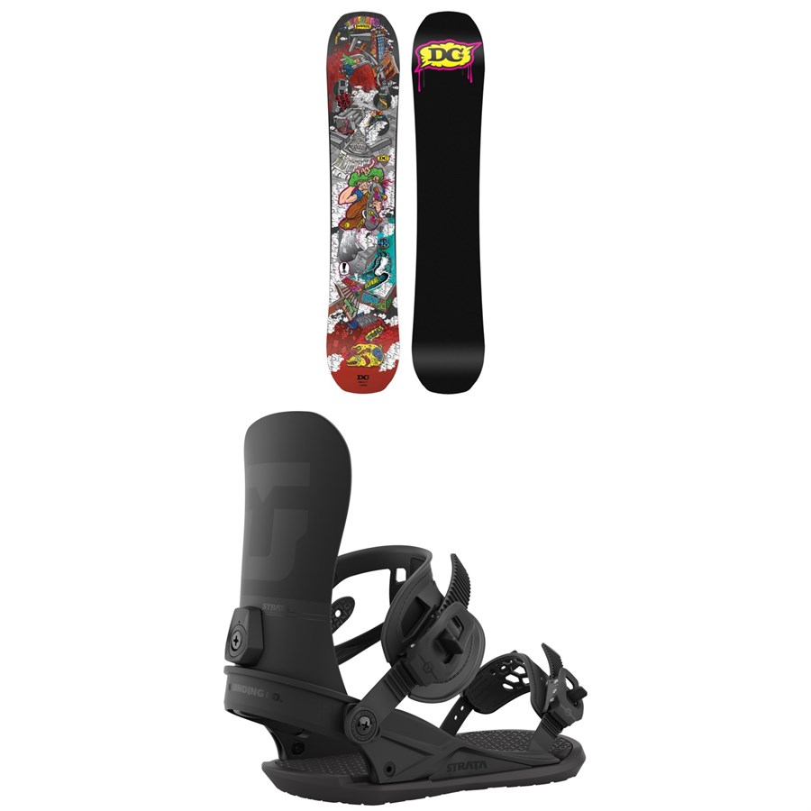 Cheap DC EMB Snowboard + Union Strata Snowboard Bindings 2023 | free delivery over $80 at dcskis.com